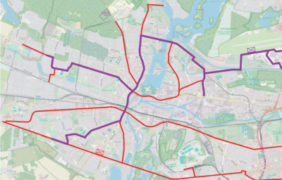 Straßenbahn-Zielnetz für Berlin-Spandau